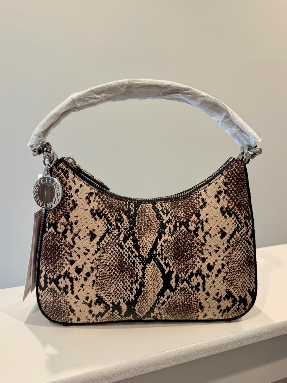 NWT Stella McCartney x H&M Snakeskin Print Shoulder Bag Limited Edition